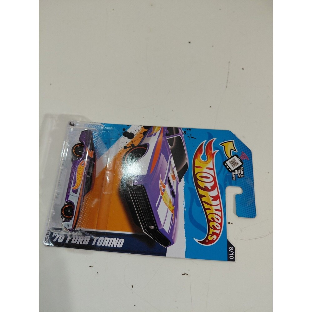 NIP Hot Wheels Racing 12 1:64 Die Cast 1970 Ford Torino Muscle Car B - Picture 2 of 5